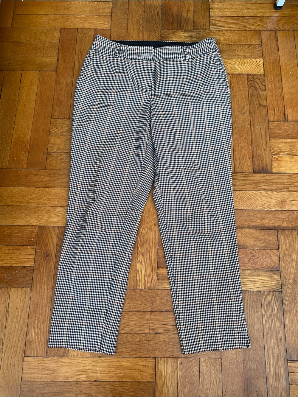 Talbots Hampshire Ankle Curvy Plaid Pants Women’s Size 10 Brown Career Ankle